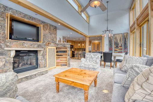 Fireplace in living room