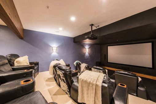 Theater Room with Stadium Steating