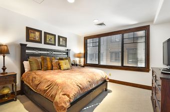 The bedroom at Silver Strike Lodge 605 is designed for ultimate comfort and relaxation, ensuring a peaceful stay.