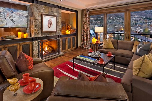 Gas fireplace and communal fire pit
