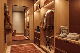 Closet in Studio Cabin 402 at One&Only Moonlight Basin