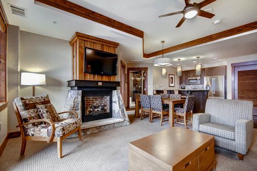 Gas fireplace in Living Room