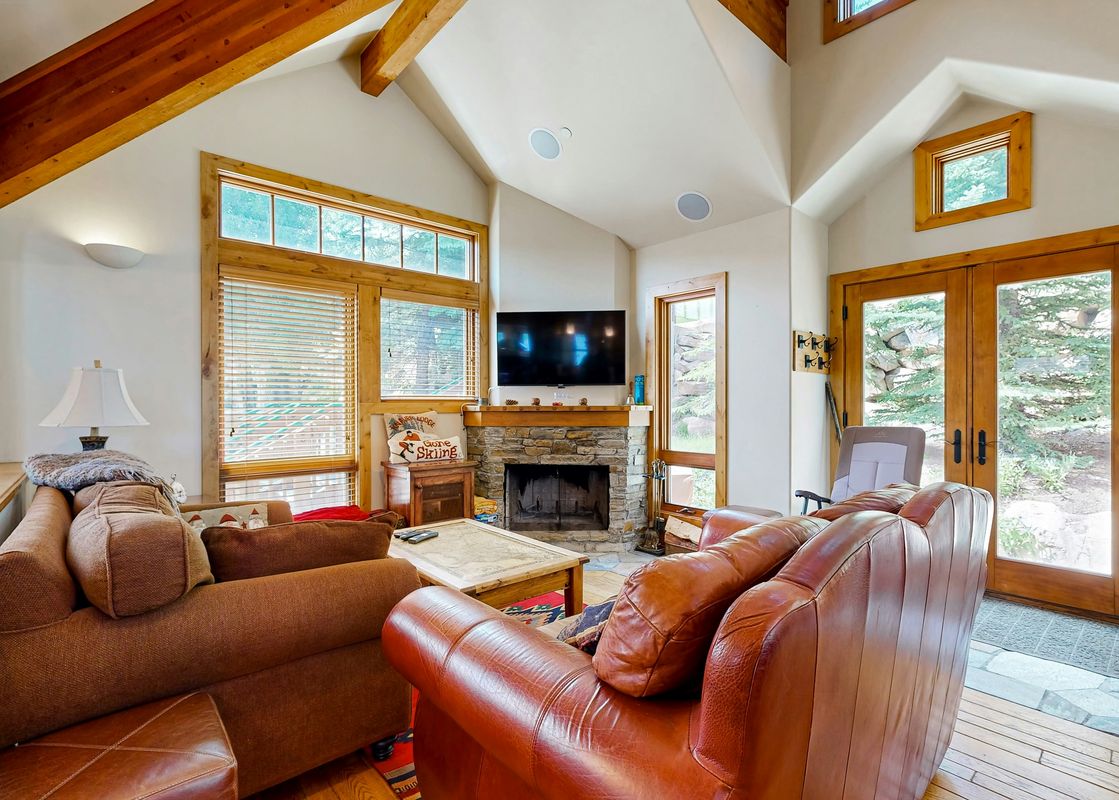 A beautifully furnished living room at Quittin Time on Woodside.