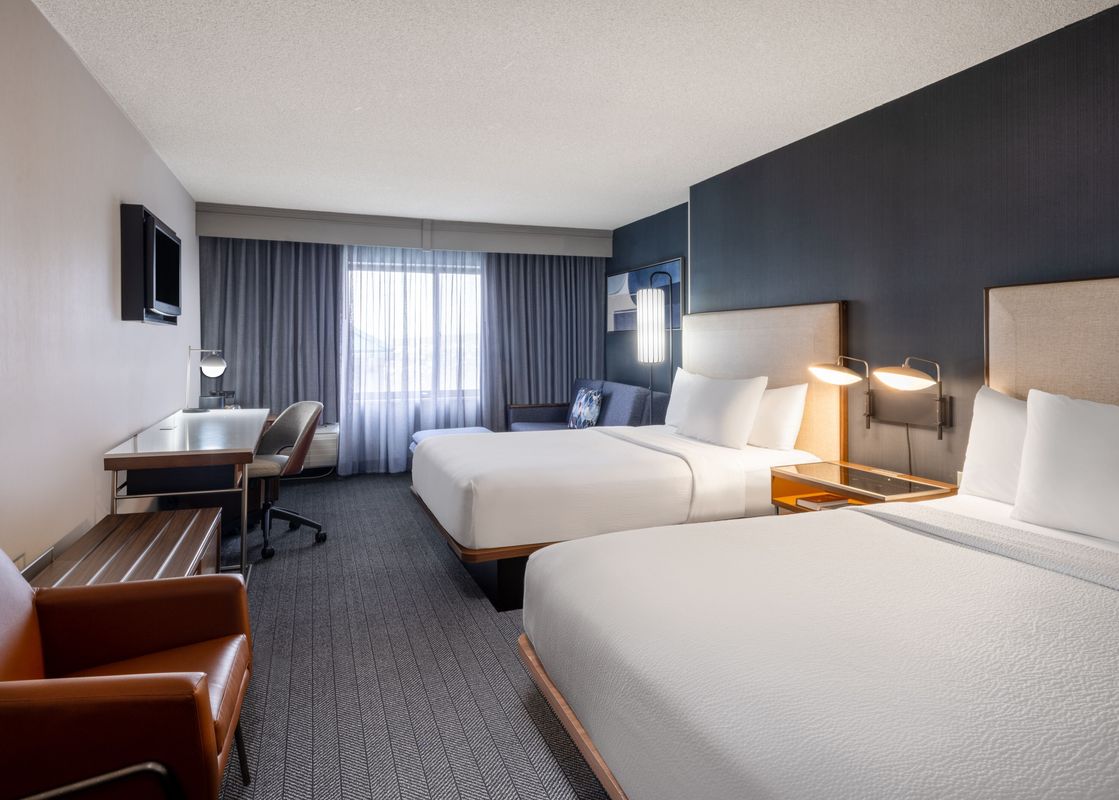 Courtyard Salt Lake City Airport 2 Double Larger Guest Room