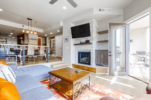 Fireplace in living room