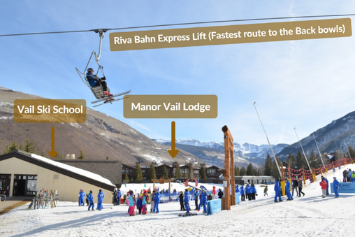 Steps away from ski lifts
