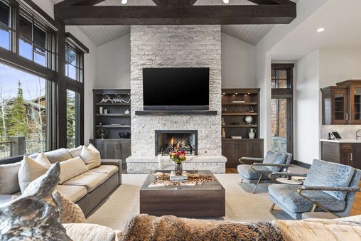 Fireplace in Living Room