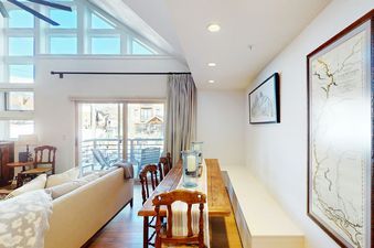 A view of the dining and living area at Blue Mesa 1.
