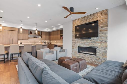 Fireplace in living room