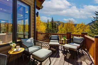06 Private Deck with Grill and Mountain Views