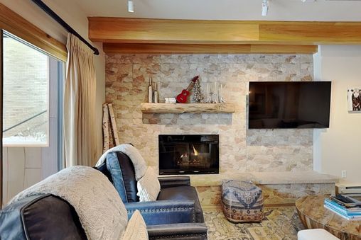 Fireplace in living room
