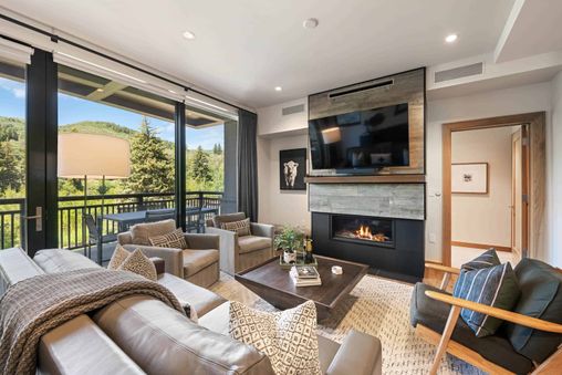 Fireplace in Living Room and Outdoor Firepit