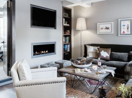 Jackson Suite living room with full staging