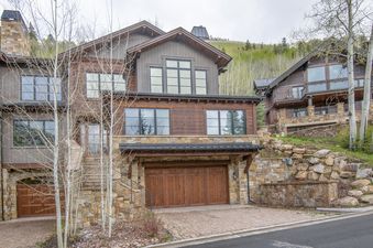 Exterior view of Vail Chalet showcasing its architecture and surroundings.