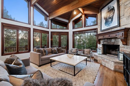 Stone Fireplace