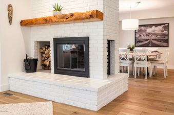 Fireplace at Abode at Loose Moose