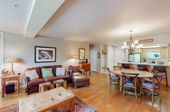 Open-concept living and dining area in Meadows Sheffield 3.