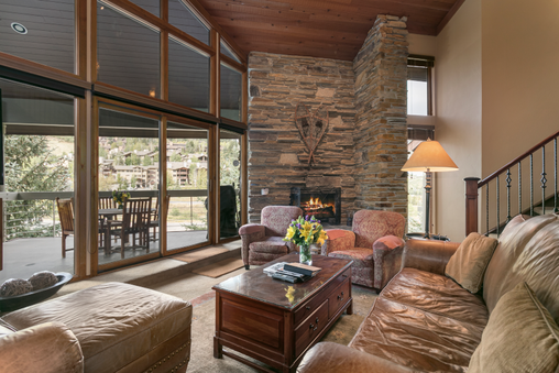 Fireplace in living room