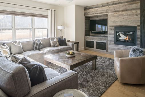 Fireplace in living room