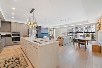 Spacious and modern kitchen in Vail Spa 508 with stainless steel appliances and a large island.
