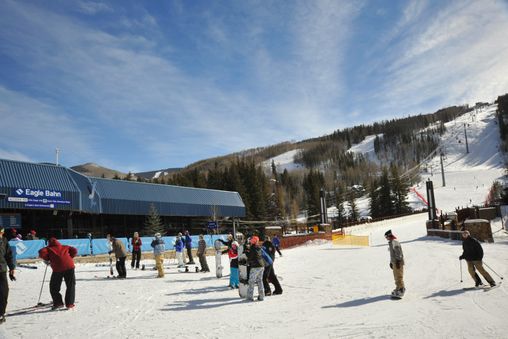 Steps away from the ski lifts