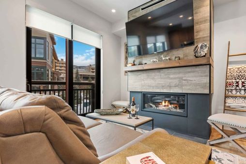 Fireplace in Living Room and Outdoor Fire Pit