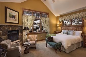 05 Master Bedroom with Fireplace