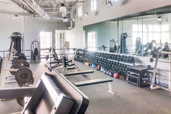 Full service fitness center for members and guests including cardio, weights and 50+ classes a week.
