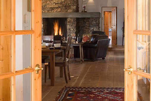 Wood-Burning Fireplace