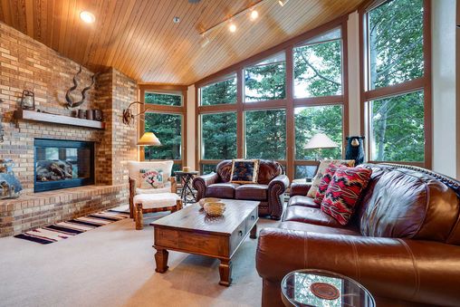 Brick Surround Fireplace